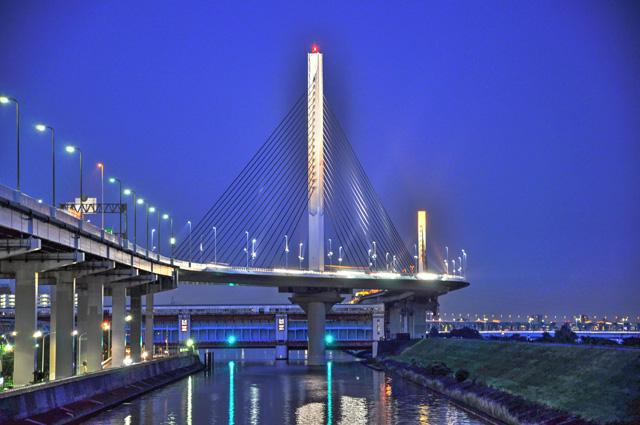 首都高 かつしかハープ橋 東京都葛飾区 土木ウォッチング